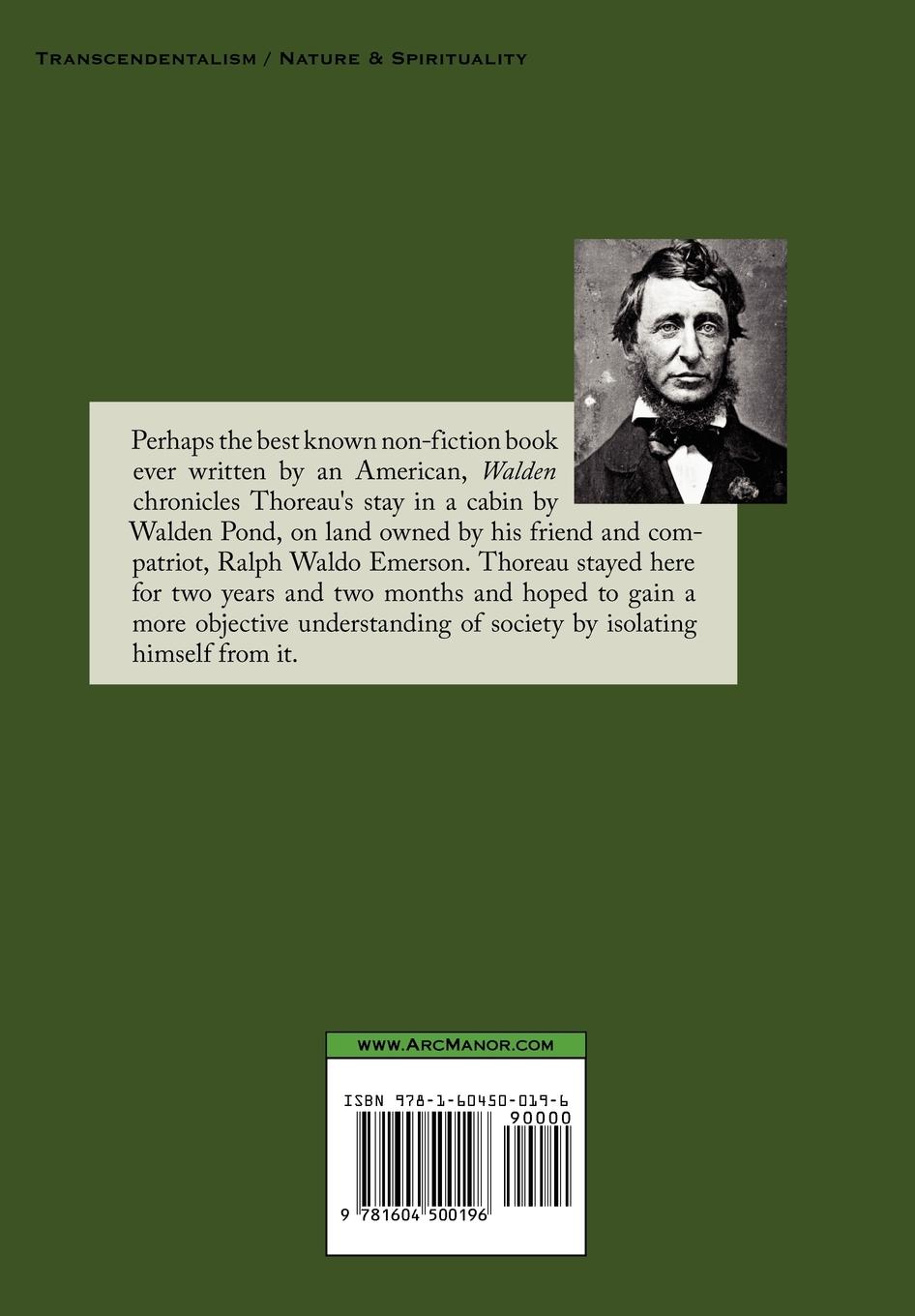 Rückseitencover Walden with Thoreau's Essay on the Duty of Civil Disobedience