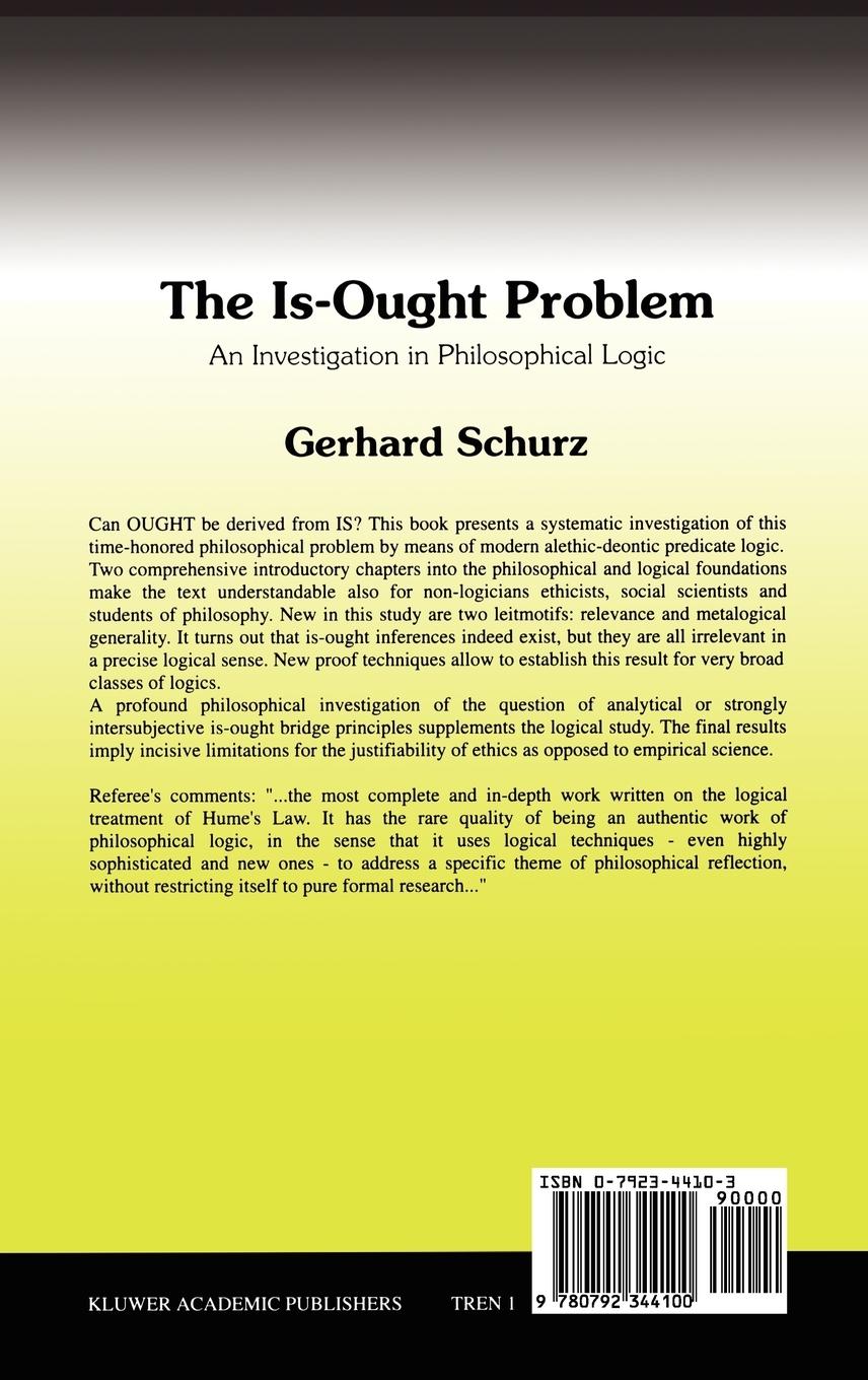 Rückseitencover The Is-Ought Problem