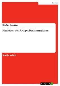 Vorderes Coverbild Methoden der Stichprobenkonstruktion