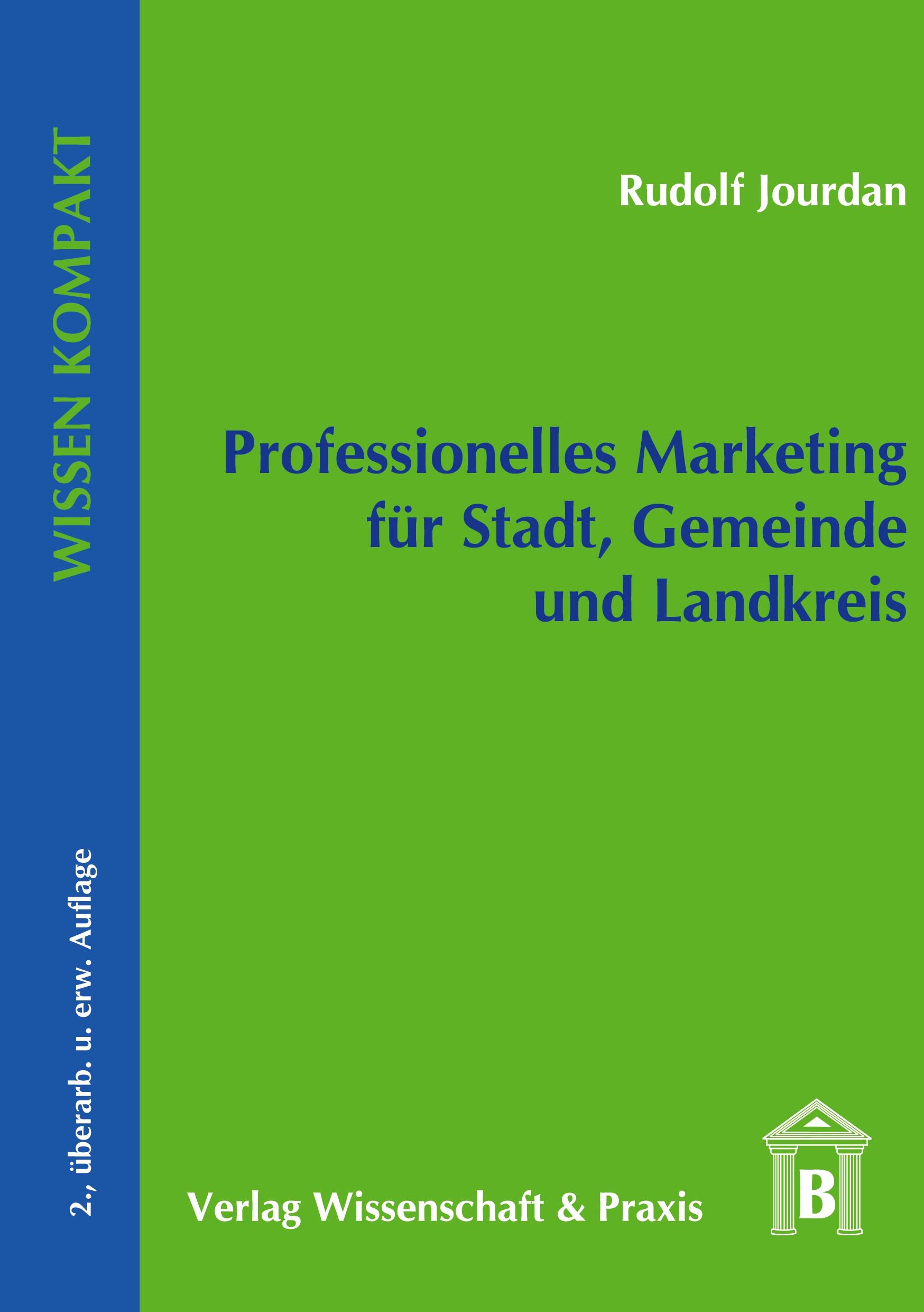 Vorderes Coverbild Professionelles Marketing für Stadt, Gemeinde und Landkreis.