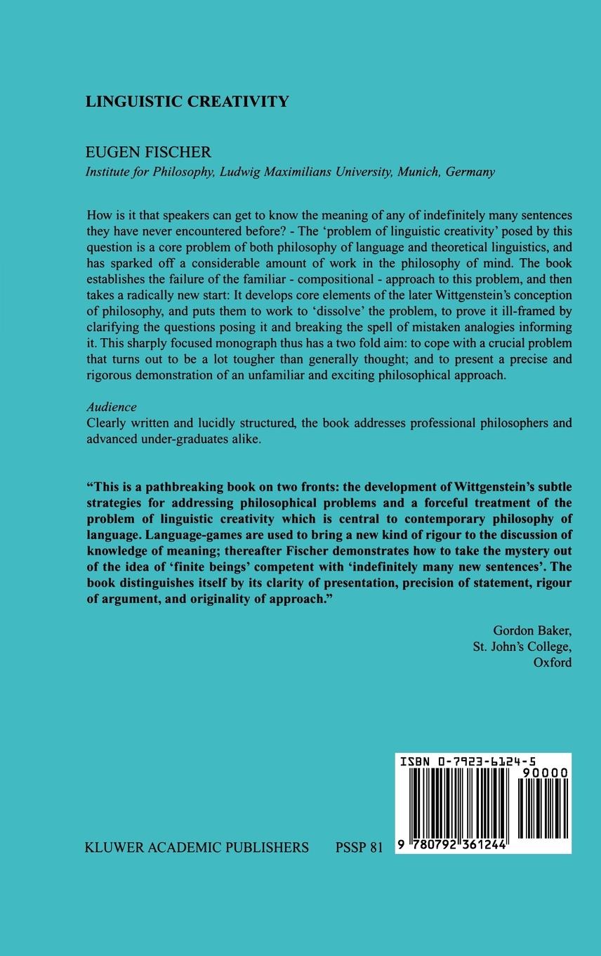 Rückseitencover Linguistic Creativity
