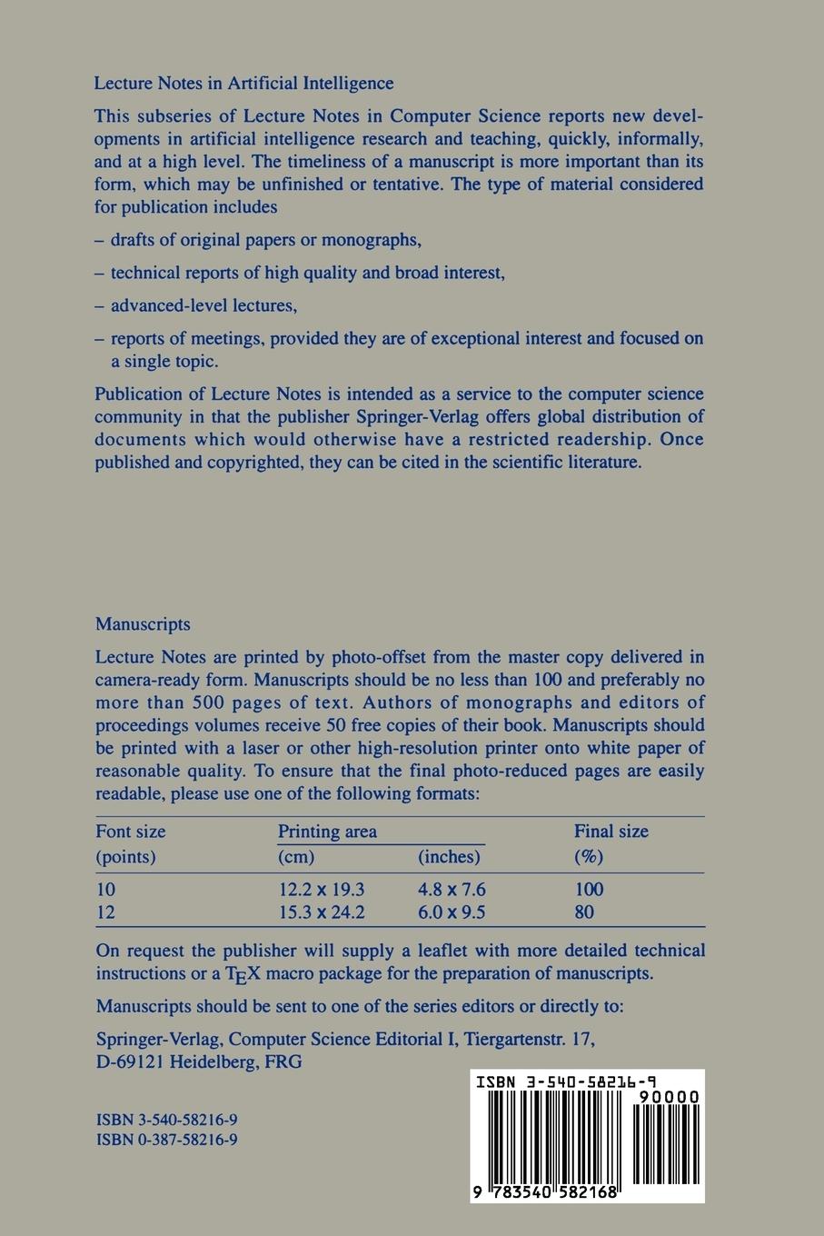 Rückseitencover Logic Programming and Automated Reasoning
