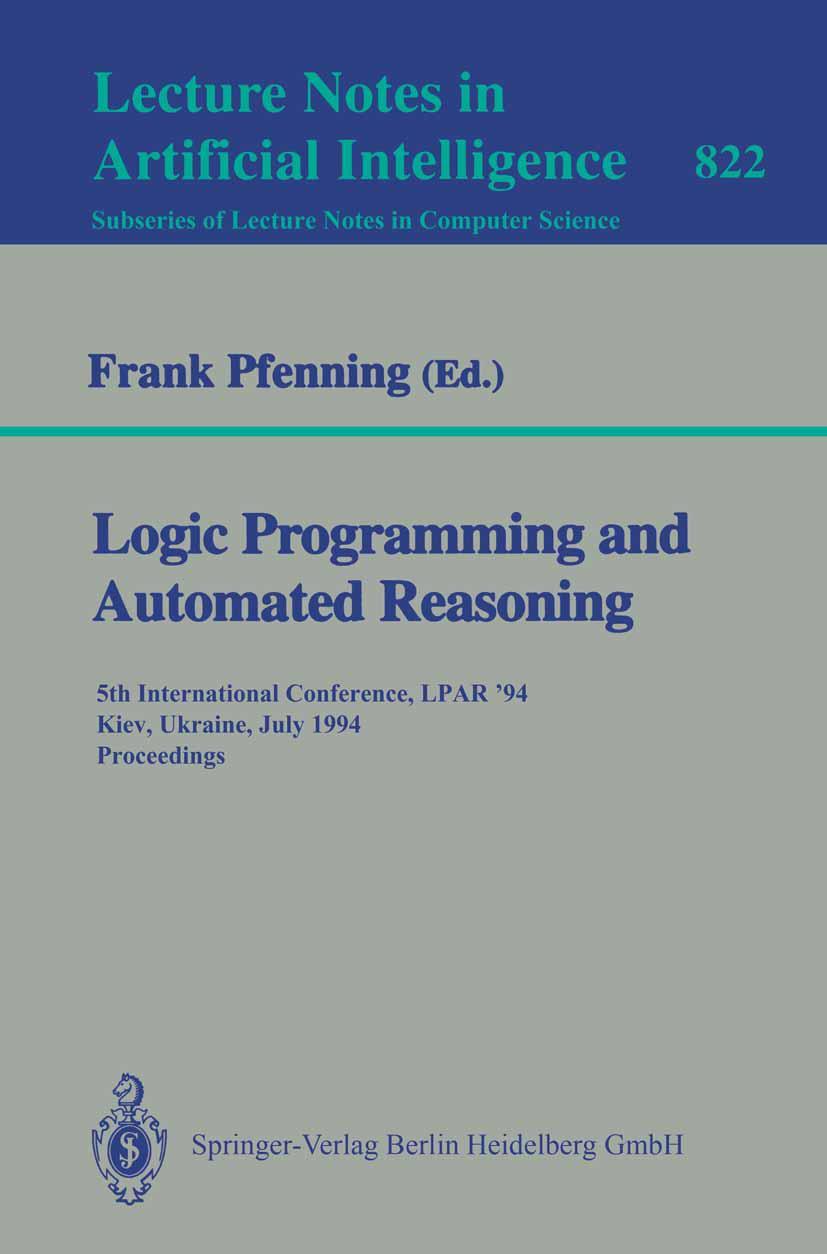 Vorderes Coverbild Logic Programming and Automated Reasoning