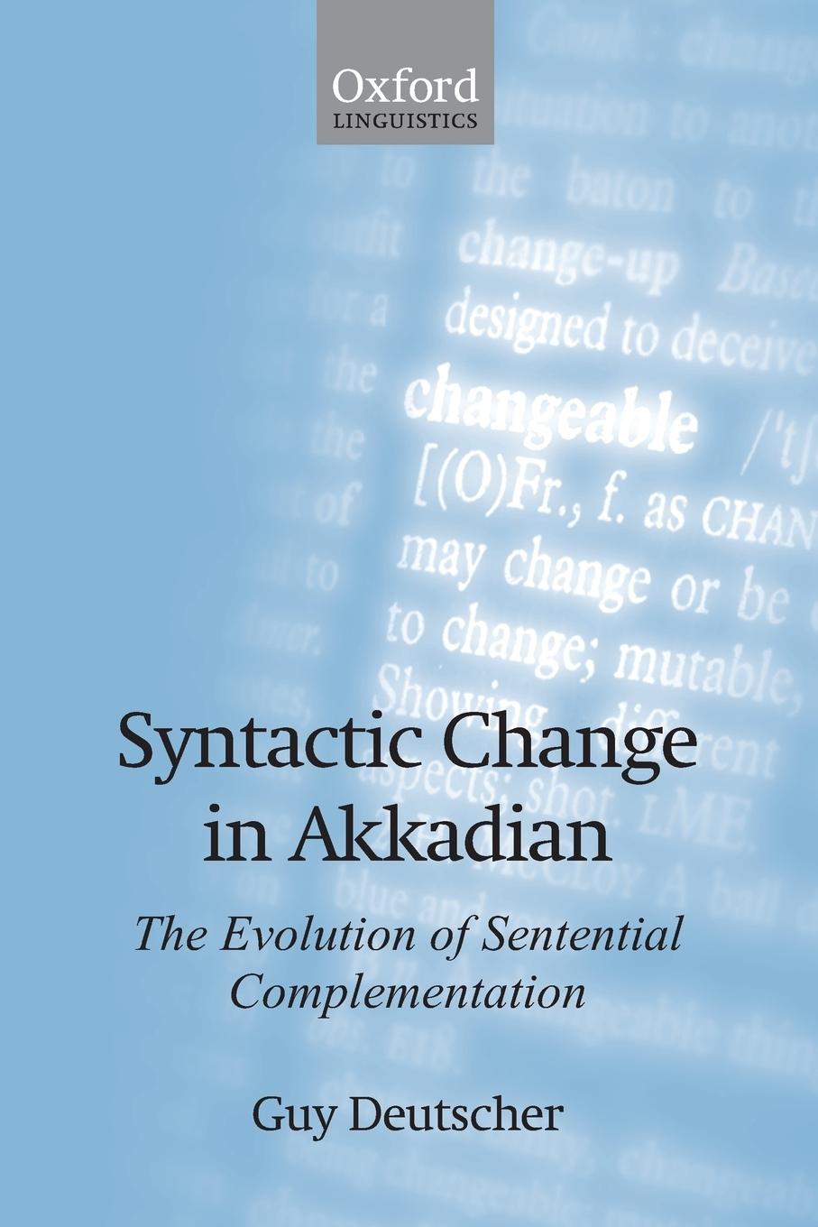 Vorderes Coverbild Syntactic Change in Akkadian