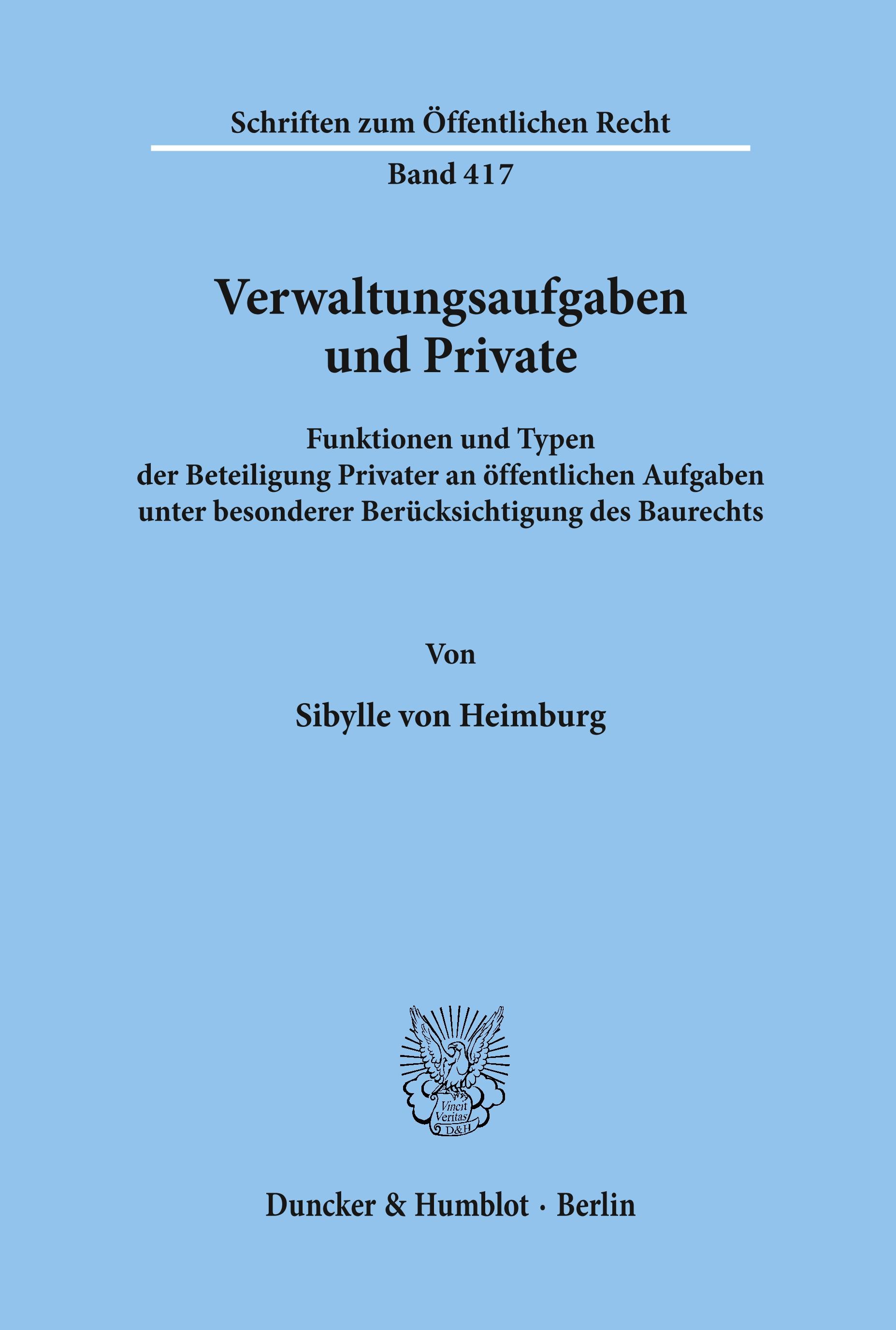 Vorderes Coverbild Verwaltungsaufgaben und Private.