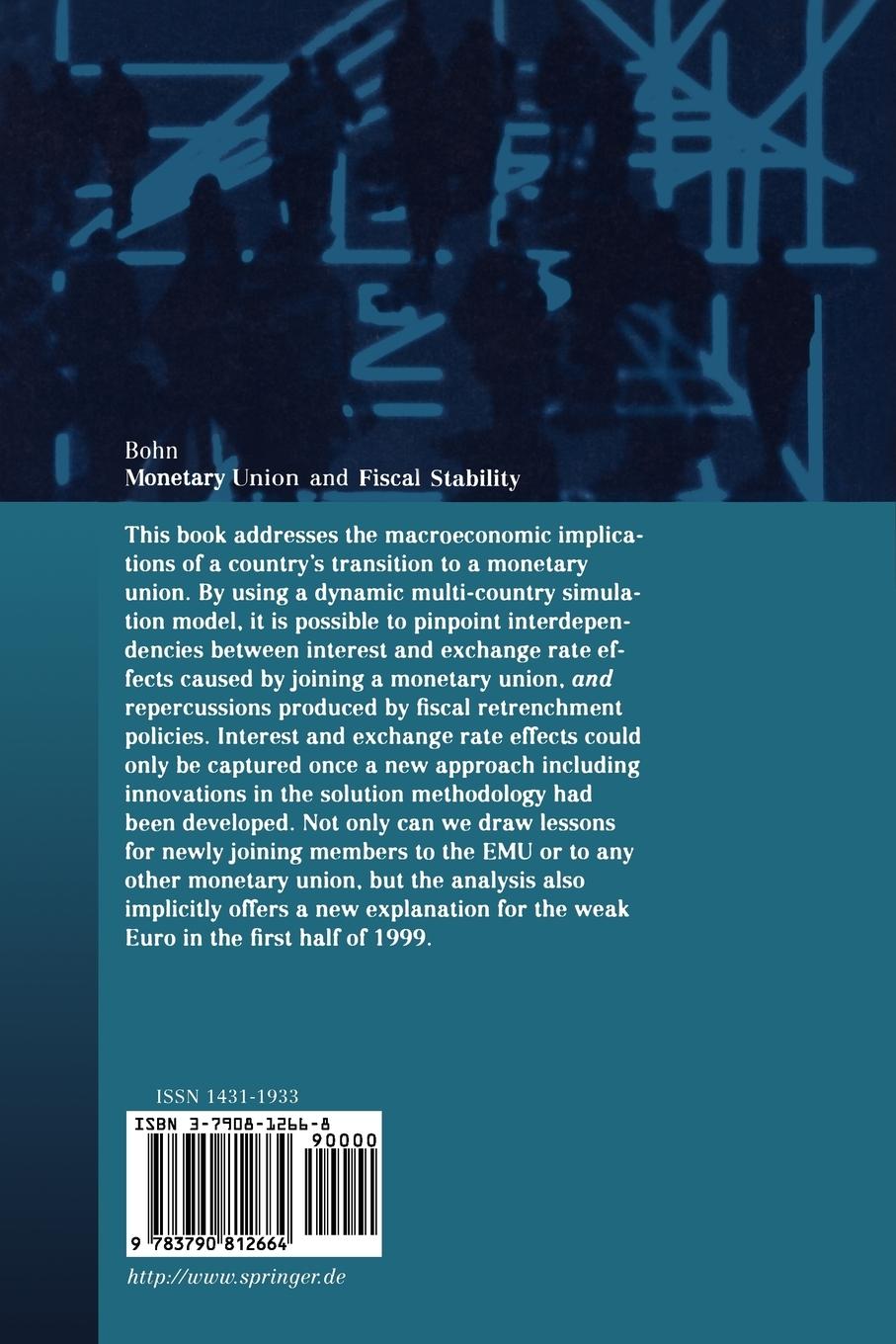 Rückseitencover Monetary Union and Fiscal Stability