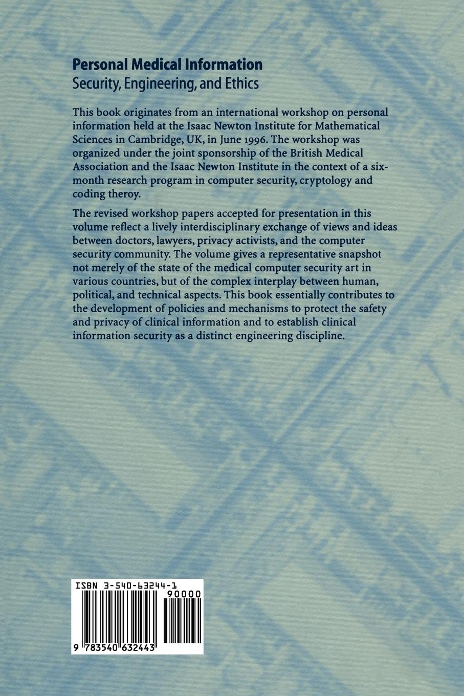 Rückseitencover Personal Medical Information