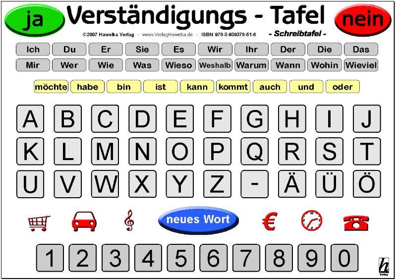 Vorderes Coverbild Verständigungs-Tafel - Schreibtafel -