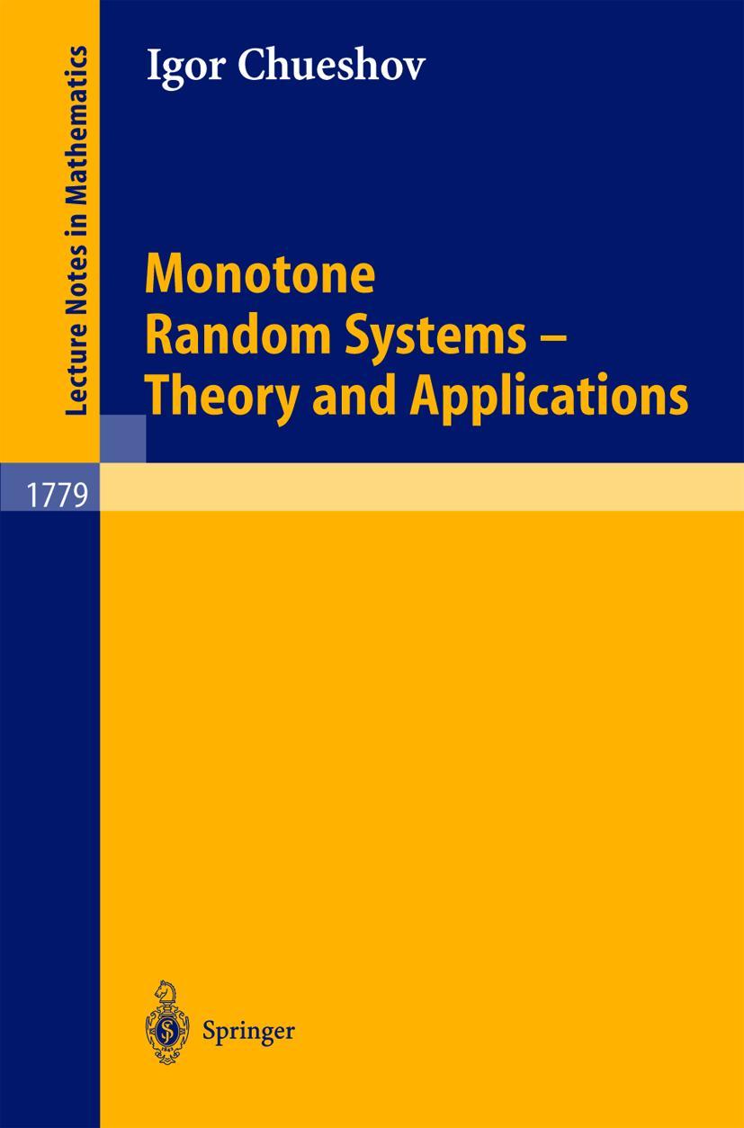 Vorderes Coverbild Monotone Random Systems Theory and Applications