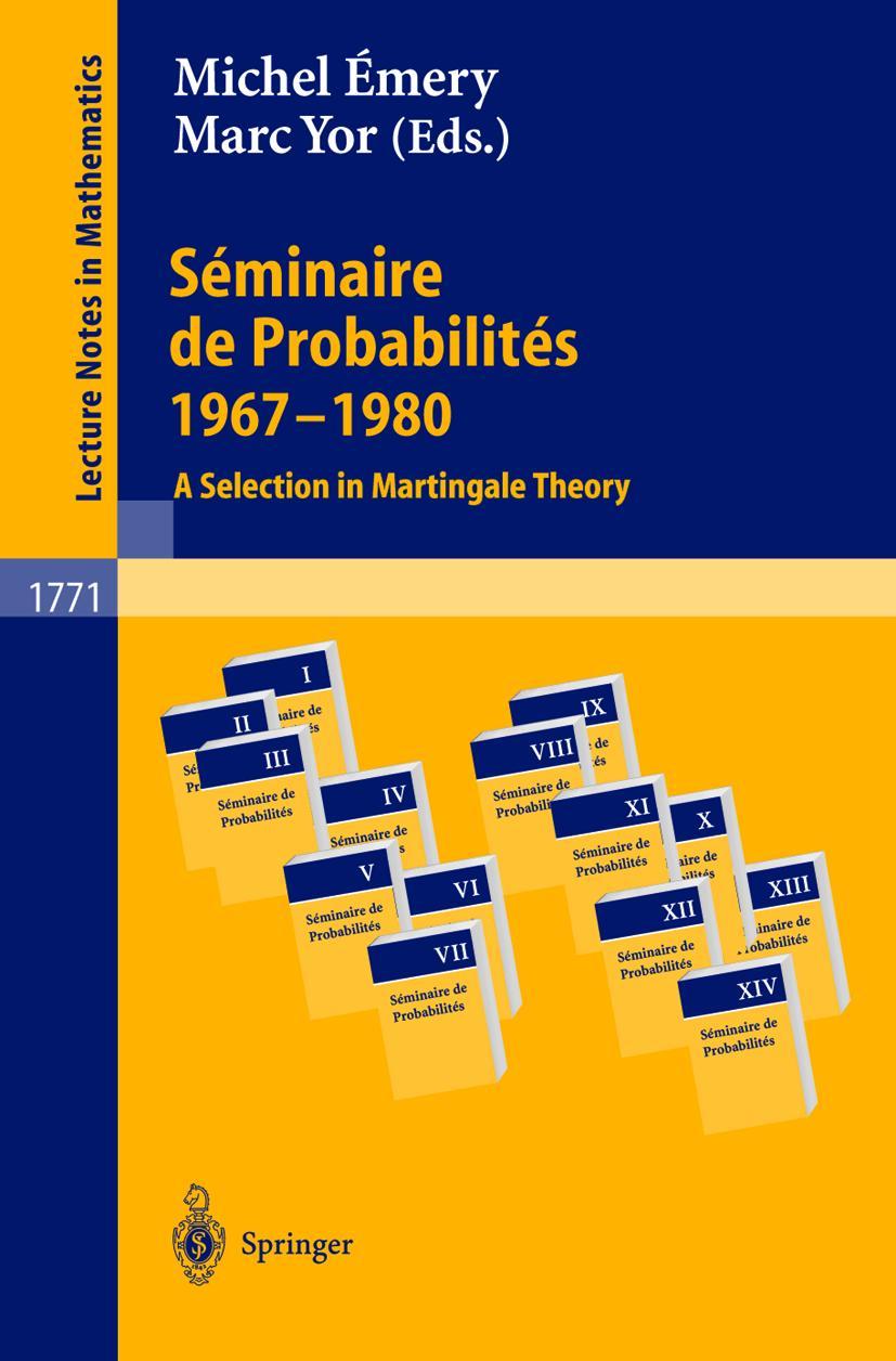 Vorderes Coverbild Séminaire de Probabilités 1967-1980
