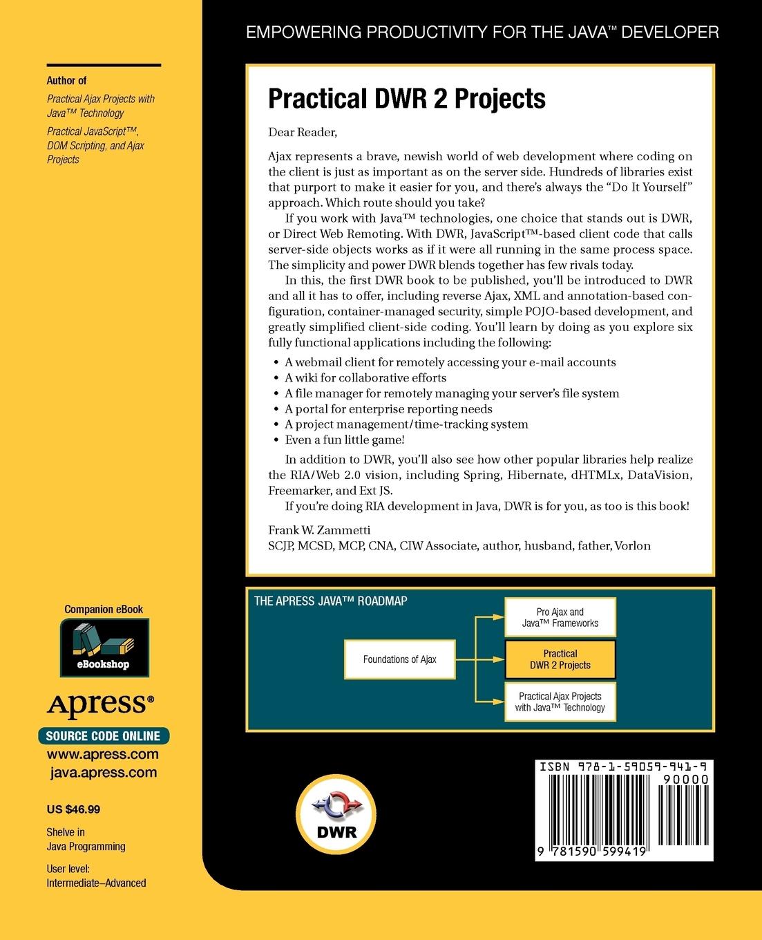 Rückseitencover Practical DWR 2 Projects