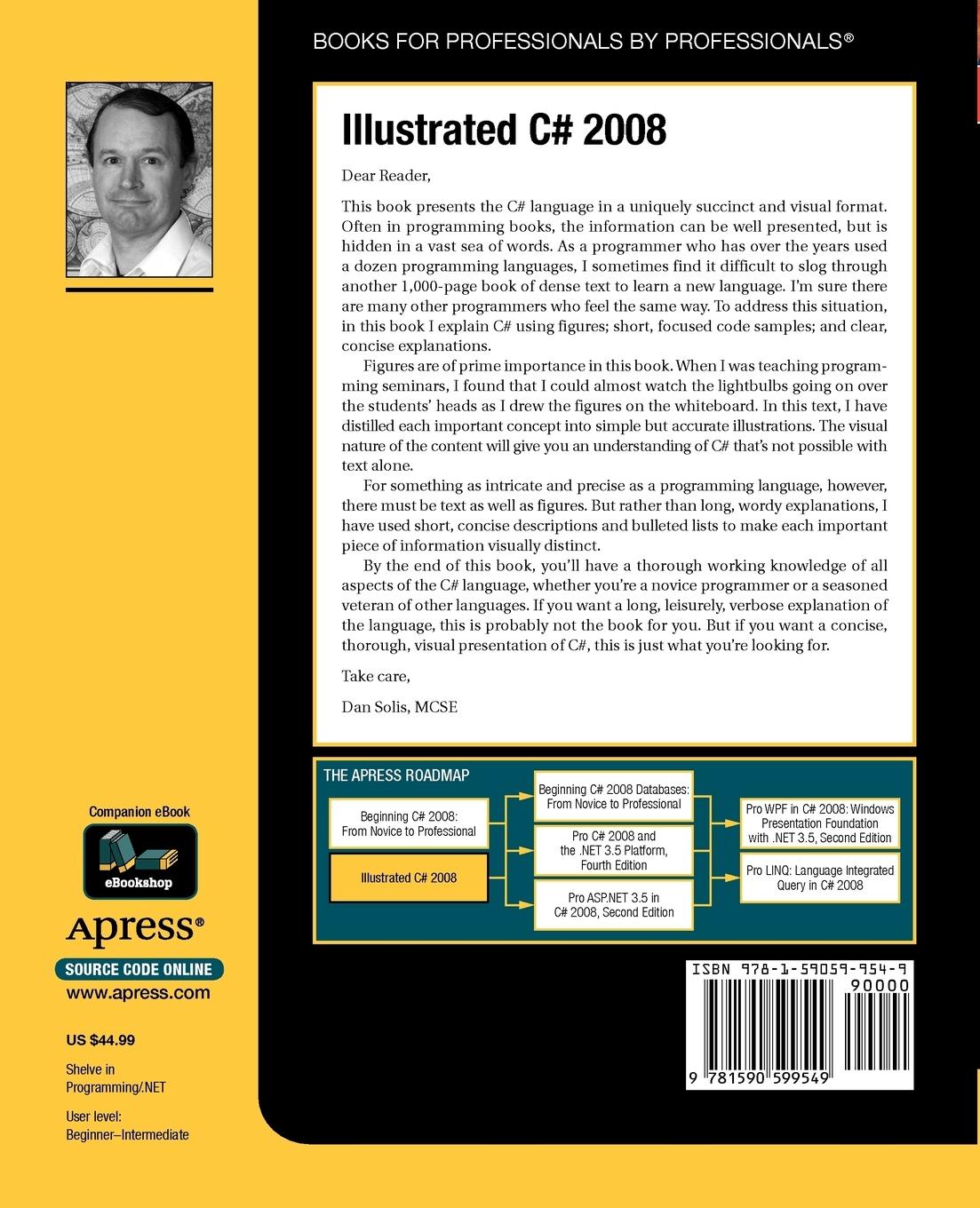Rückseitencover Illustrated C# 2008