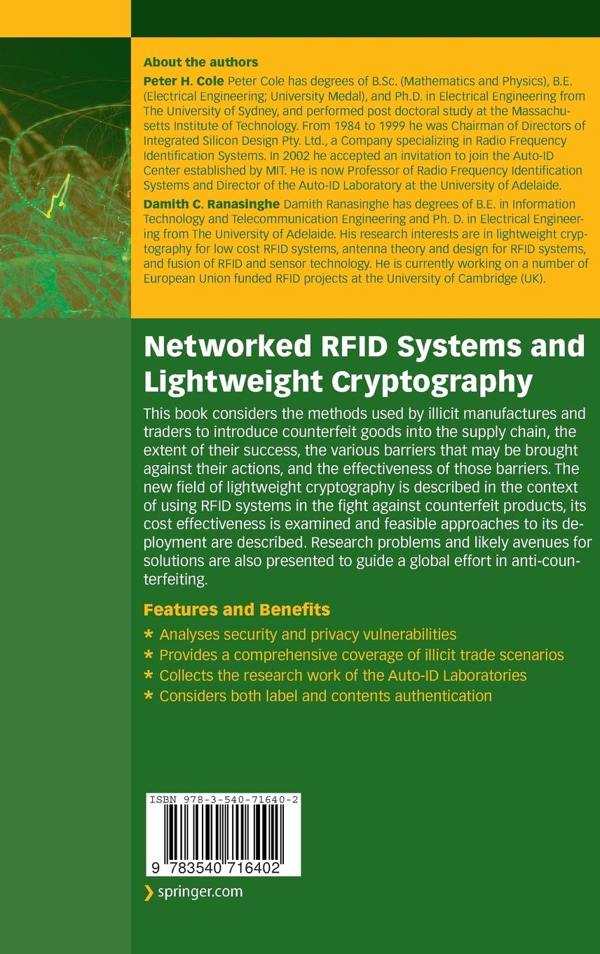 Rückseitencover Networked RFID Systems and Lightweight Cryptography