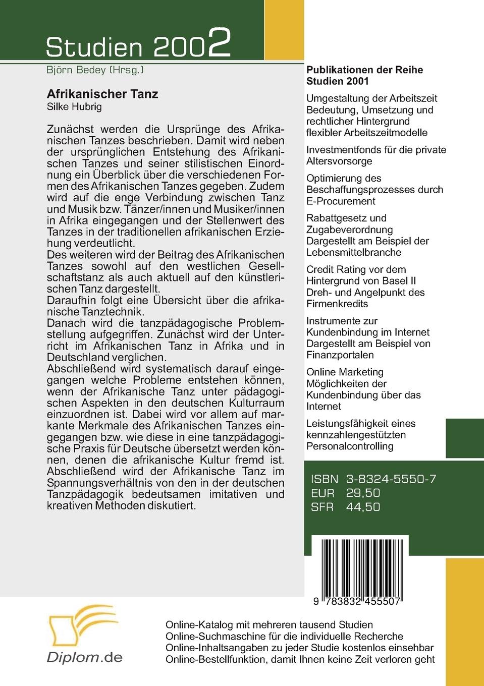 Rückseitencover Afrikanischer Tanz