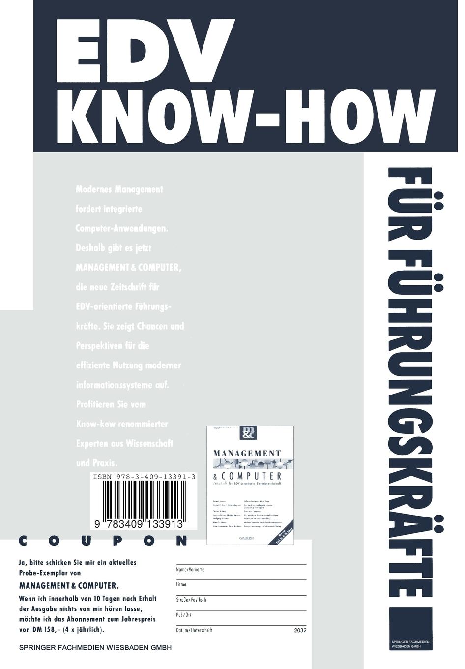 Rückseitencover Betriebliches Umweltmanagement 1993