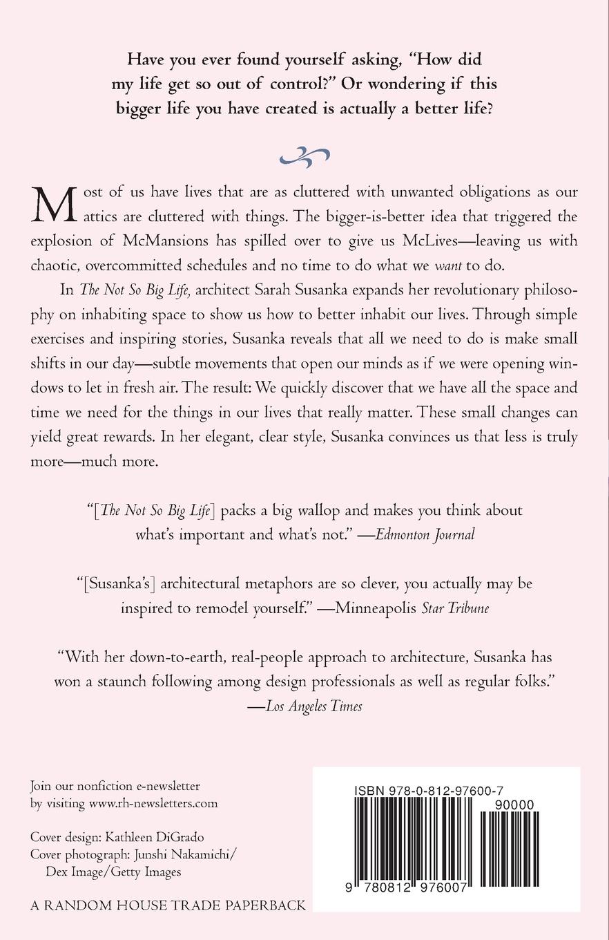 Rückseitencover The Not So Big Life