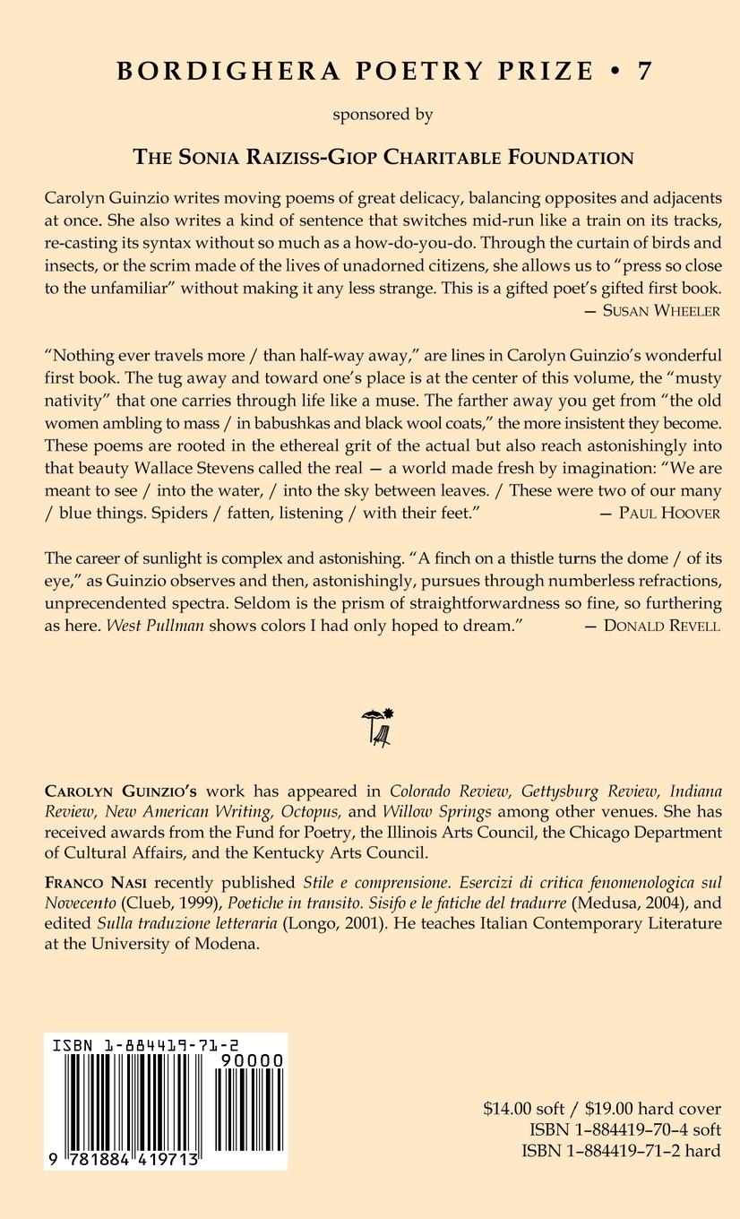 Rückseitencover West Pullman