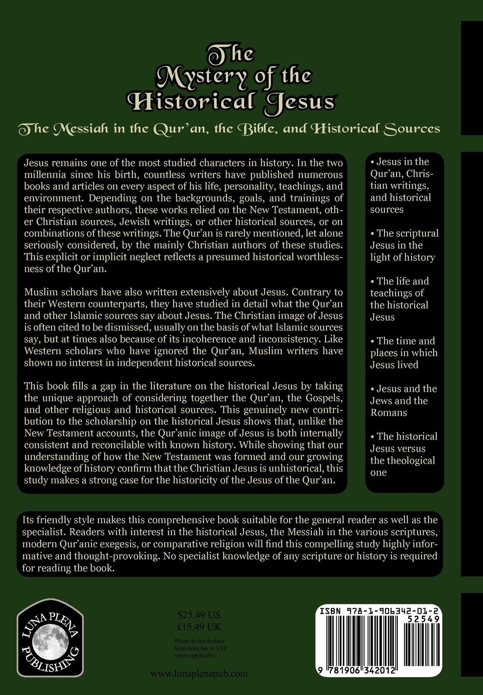 Rückseitencover The Mystery of the Historical Jesus