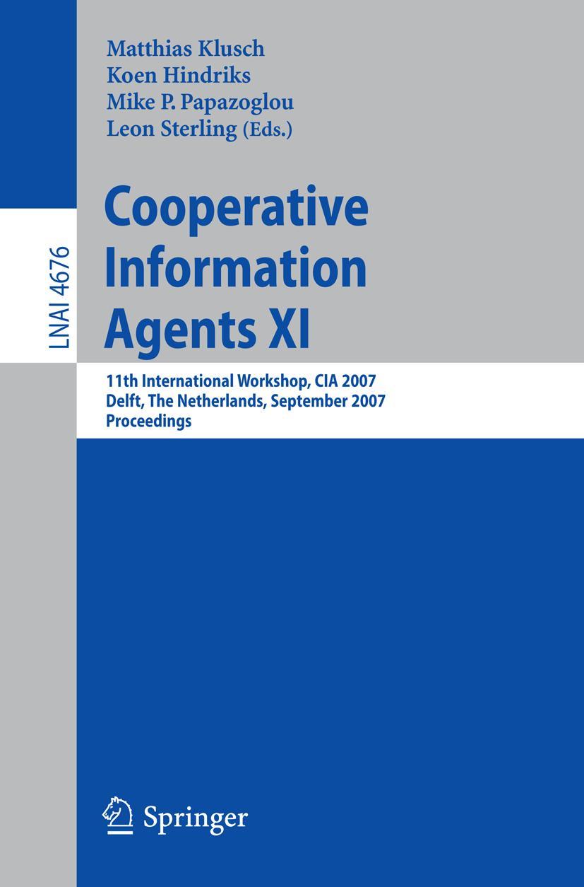 Vorderes Coverbild Cooperative Information Agents XI