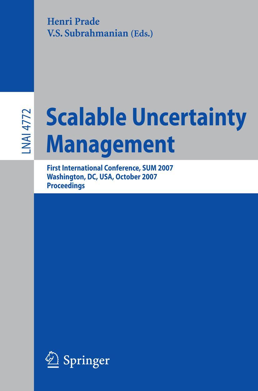 Vorderes Coverbild Scalable Uncertainty Management