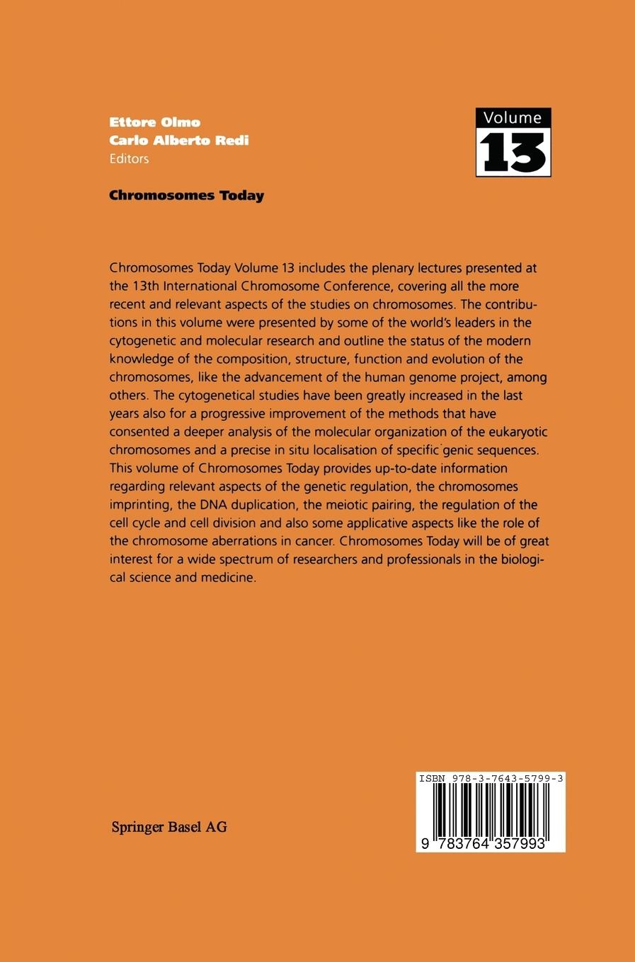 Rückseitencover Chromosomes Today