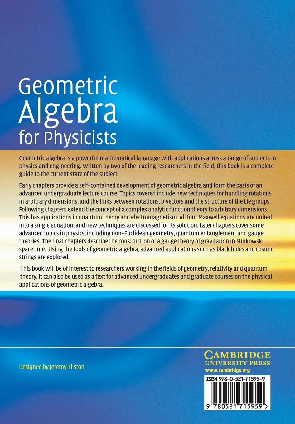 Rückseitencover Geometric Algebra for Physicists