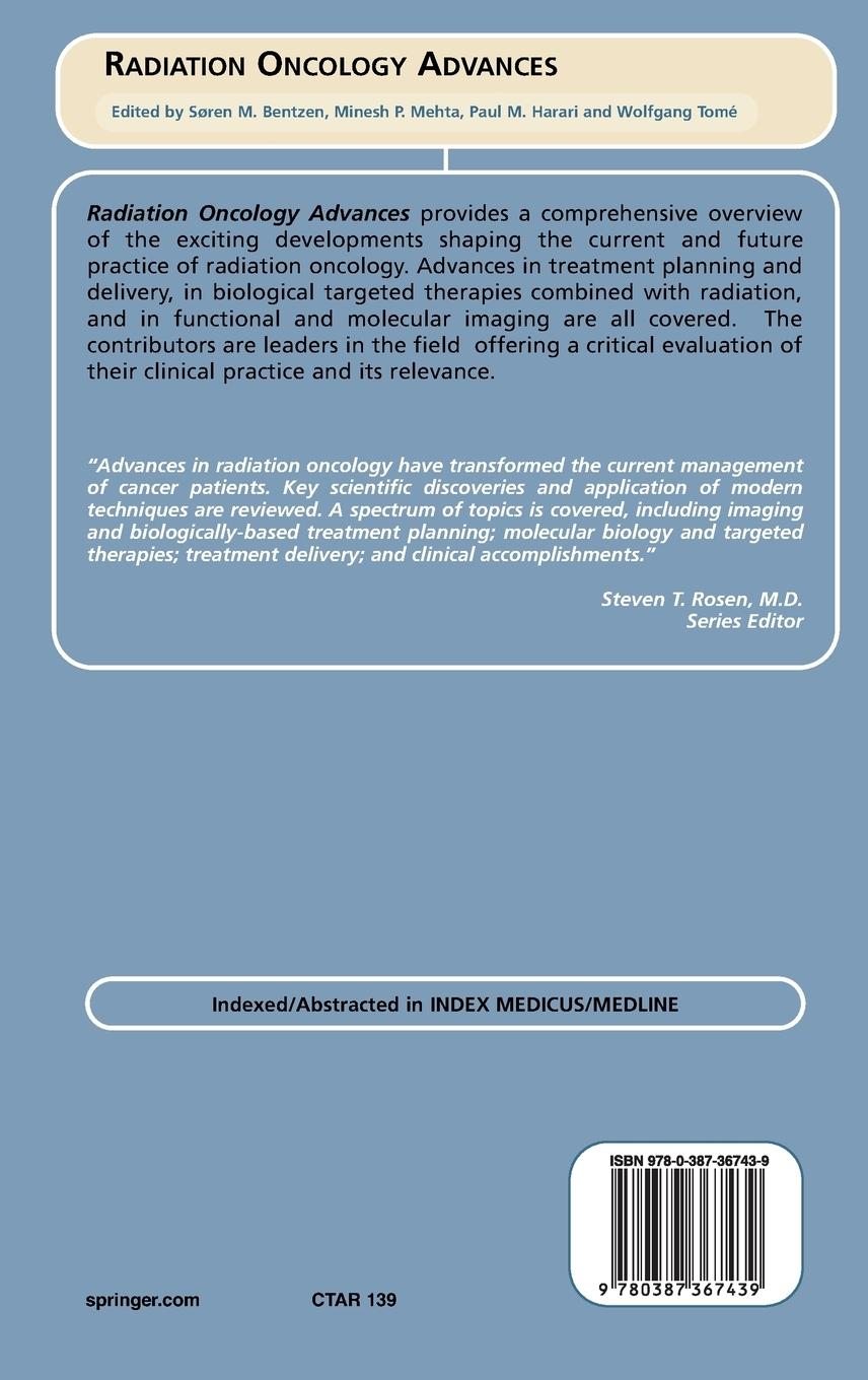 Rückseitencover Radiation Oncology Advances