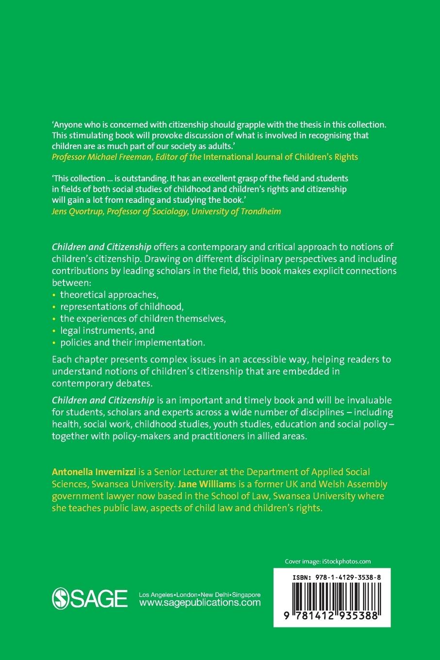 Rückseitencover Children and Citizenship