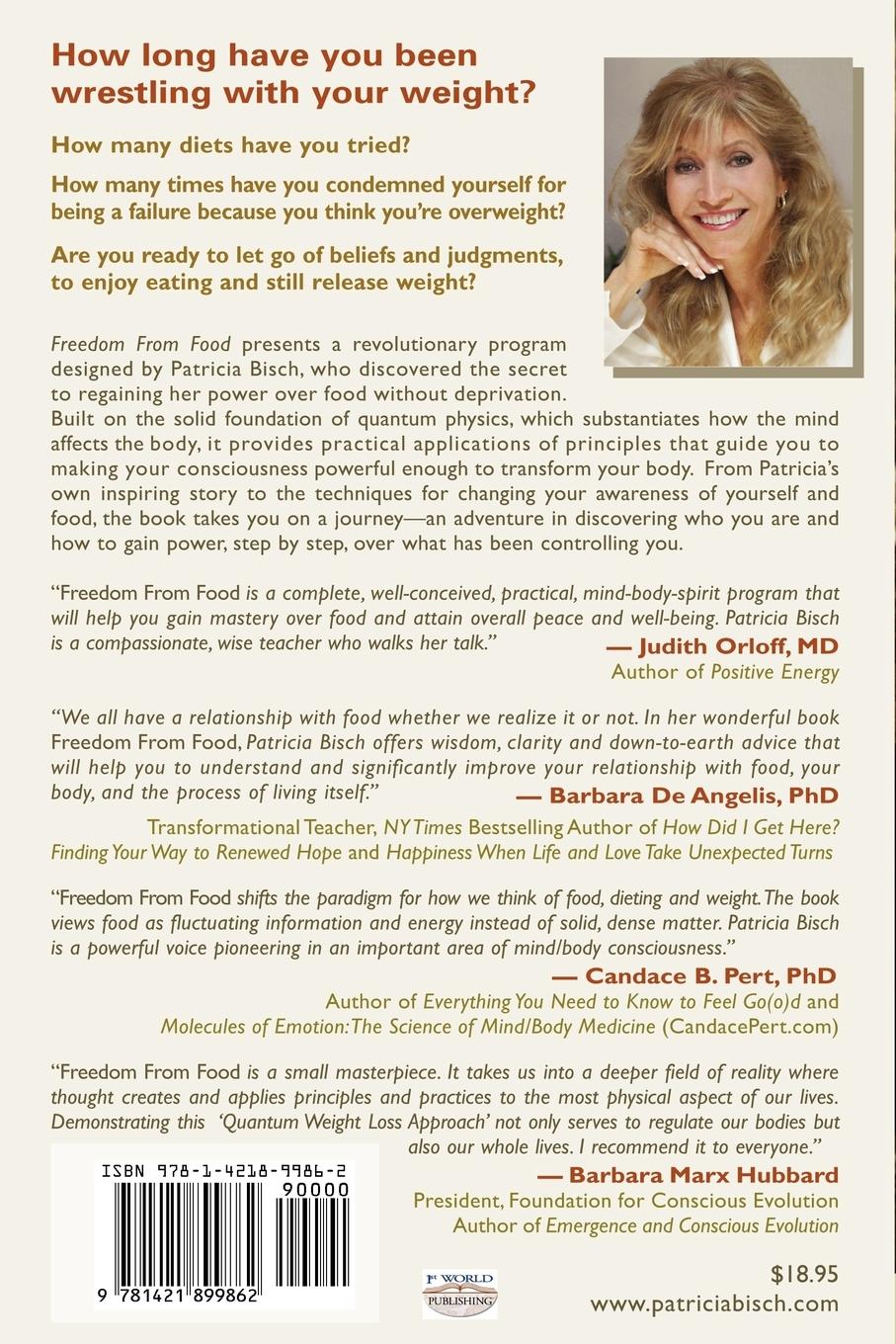 Rückseitencover Freedom from Food; A Quantum Weight Loss Approach