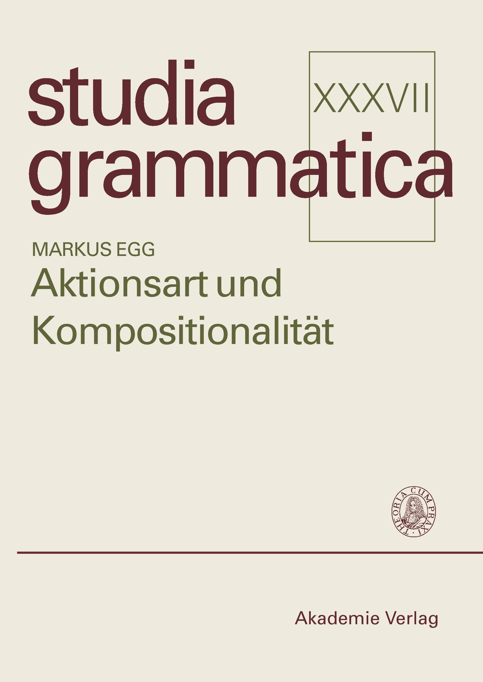 Vorderes Coverbild Aktionsart und Kompositionalität