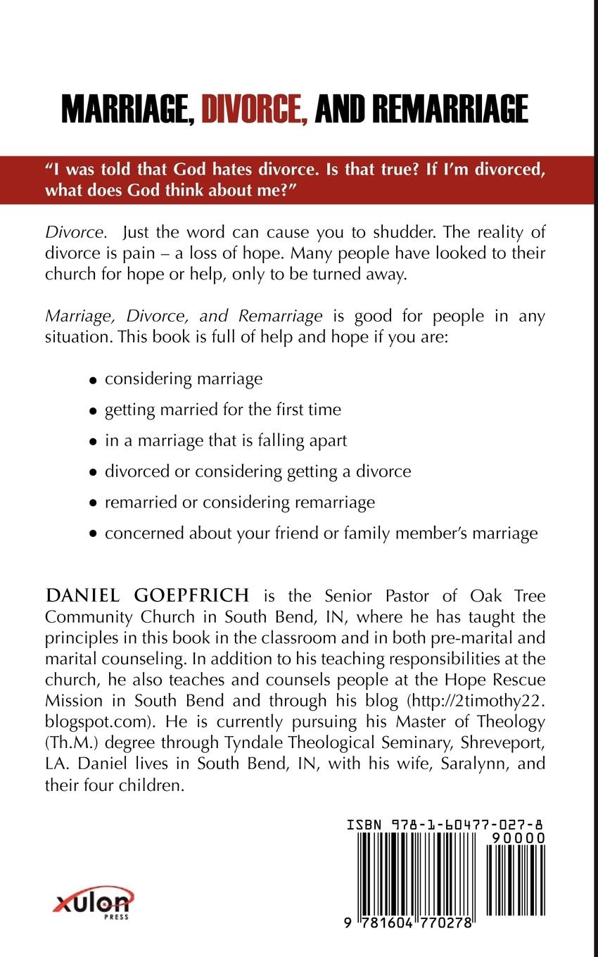 Rückseitencover Marriage, Divorce, and Remarriage