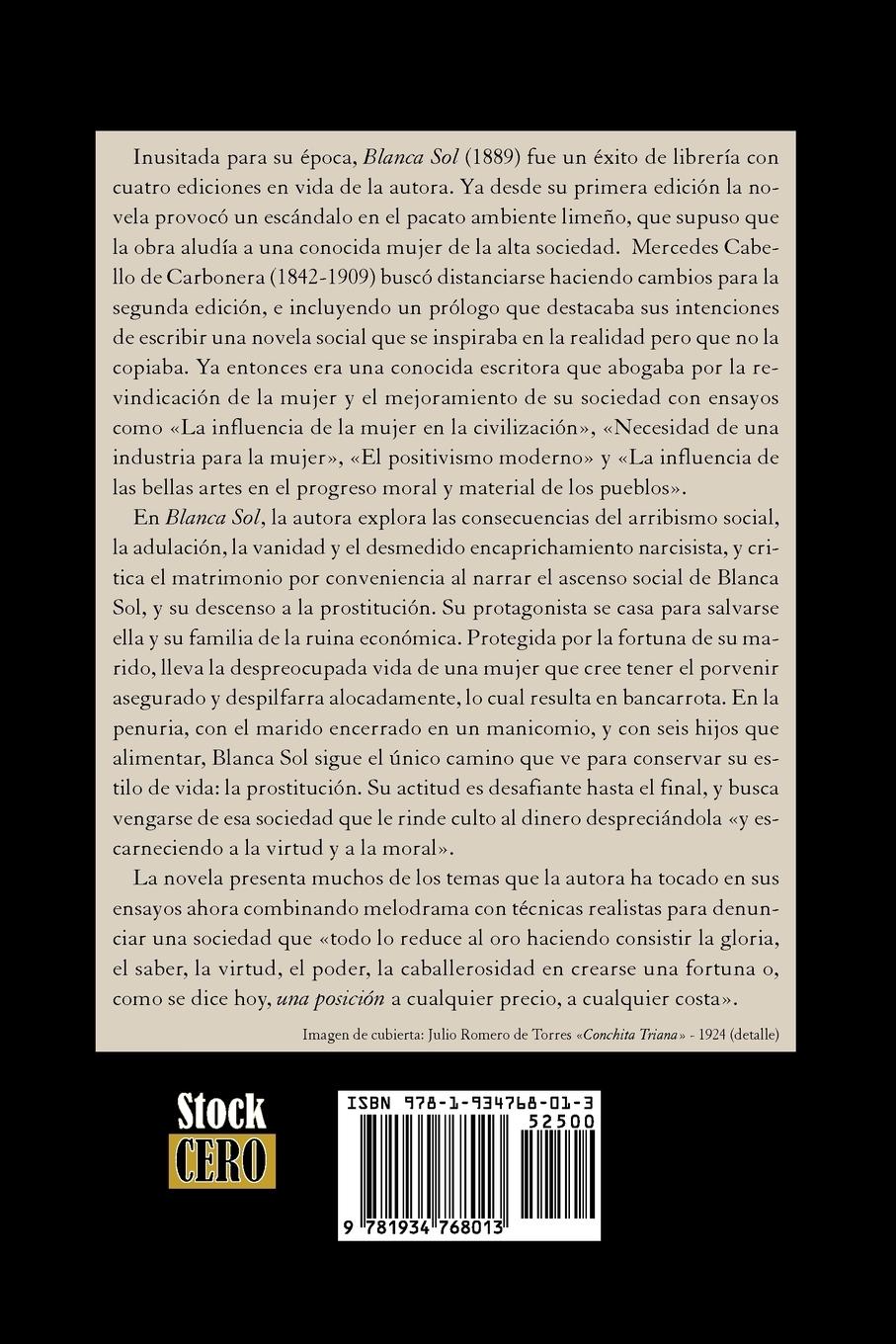 Rückseitencover Blanca Sol