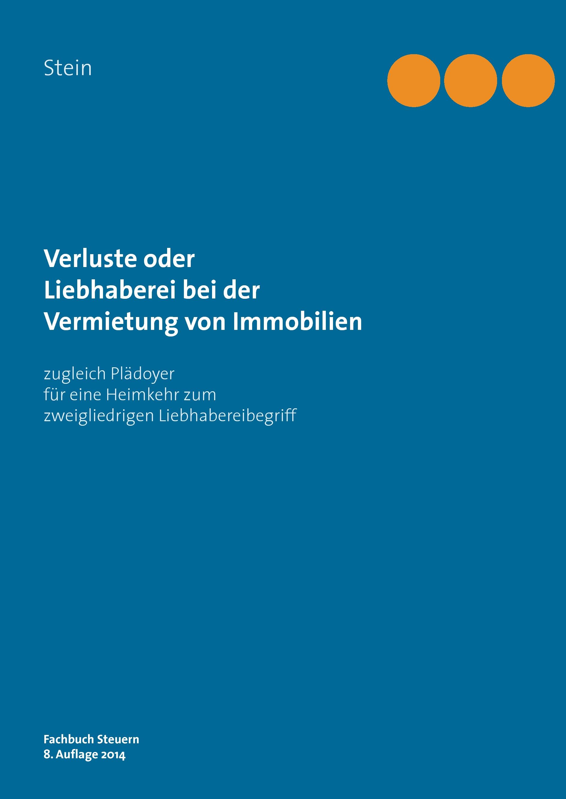 Vorderes Coverbild Verluste oder Liebhaberei bei der Vermietung von Immobilien
