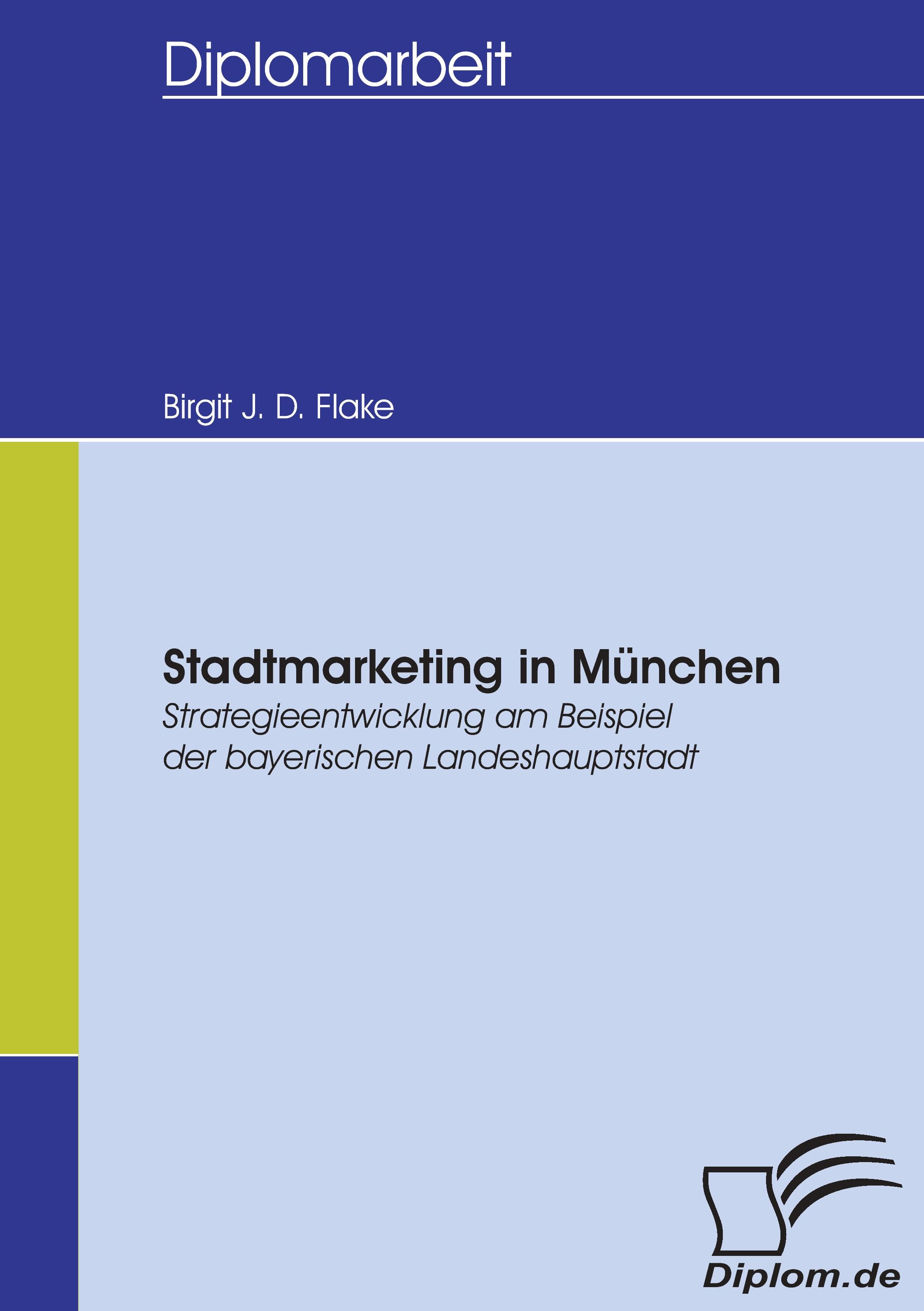 Vorderes Coverbild Stadtmarketing in München