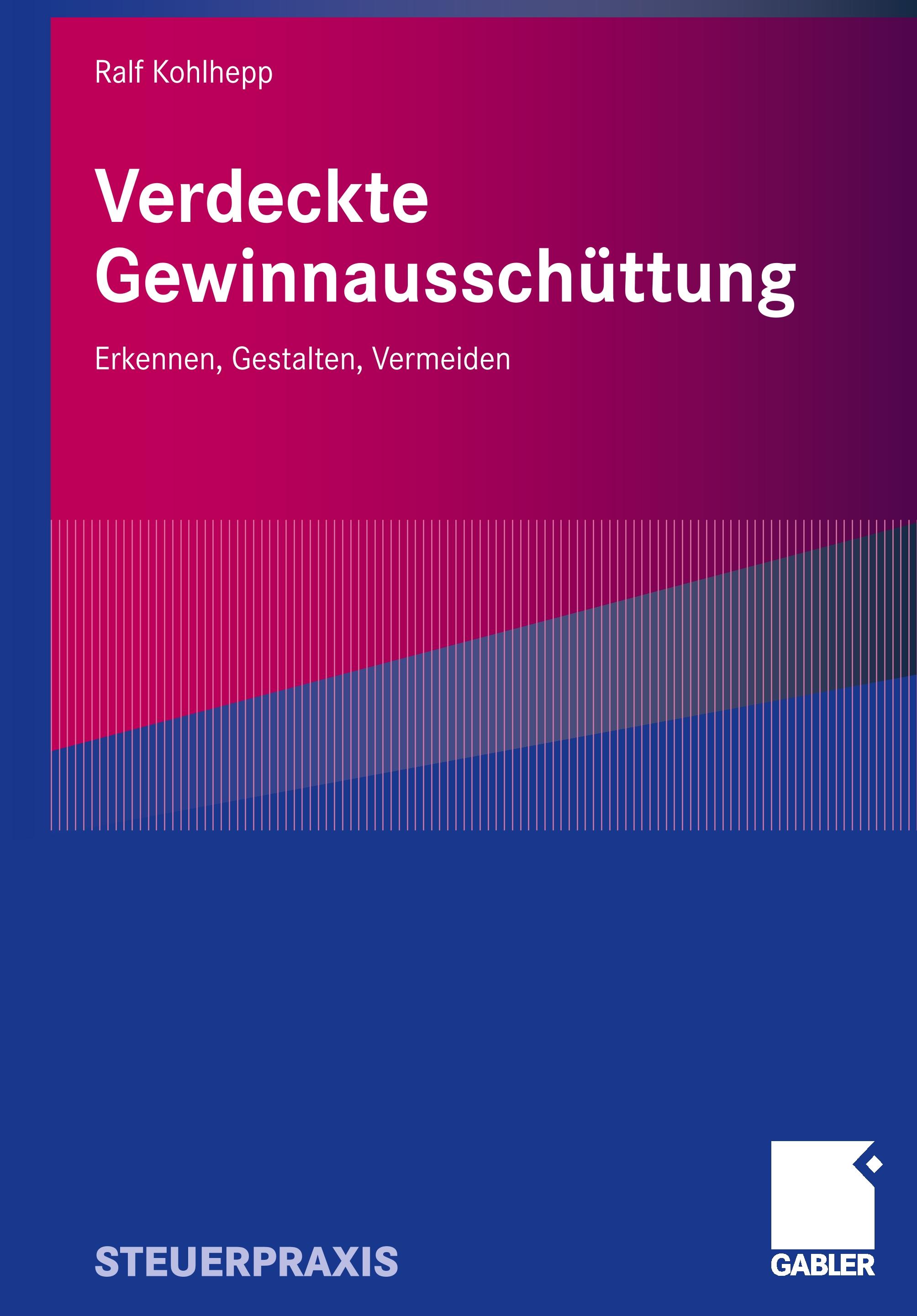 Vorderes Coverbild Verdeckte Gewinnausschüttung