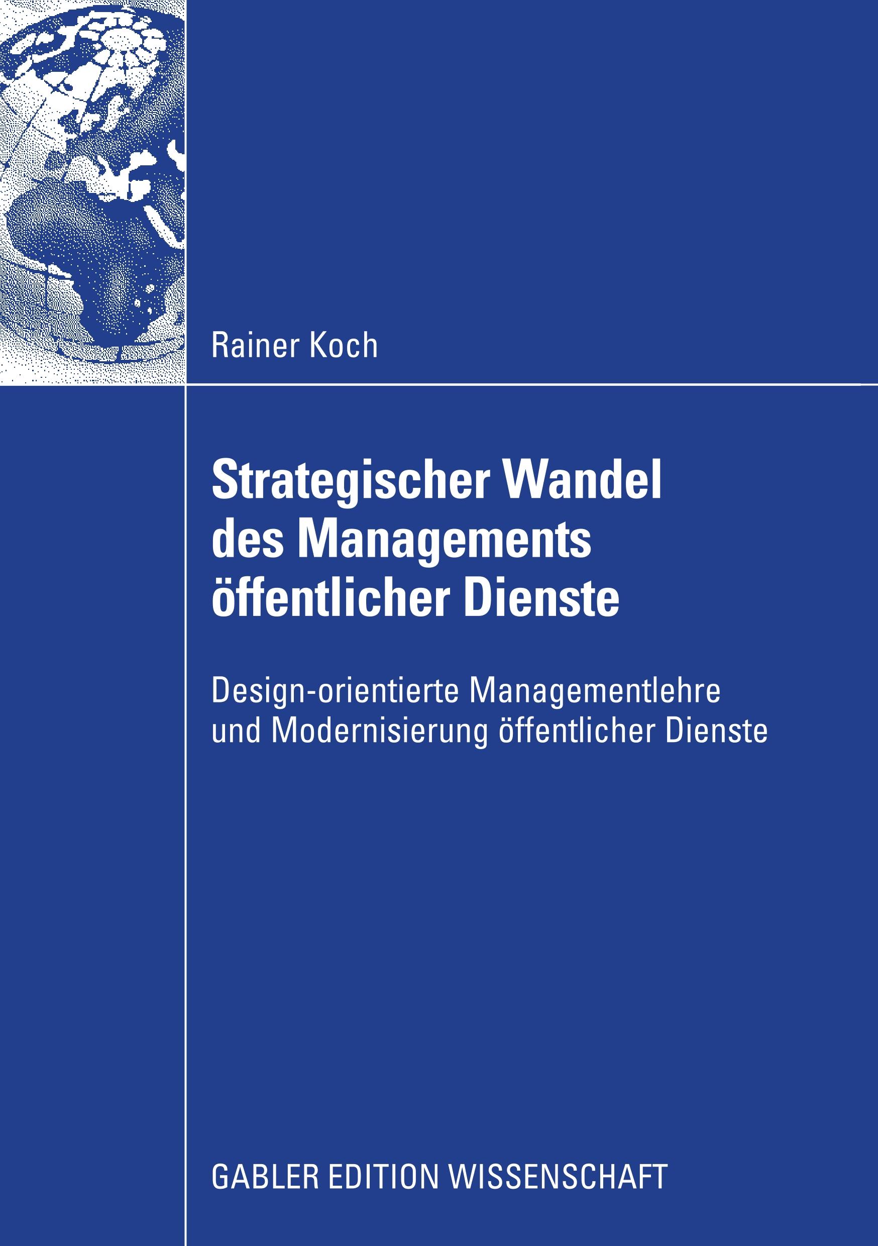 Vorderes Coverbild Strategischer Wandel des Managements öffentlicher Dienste