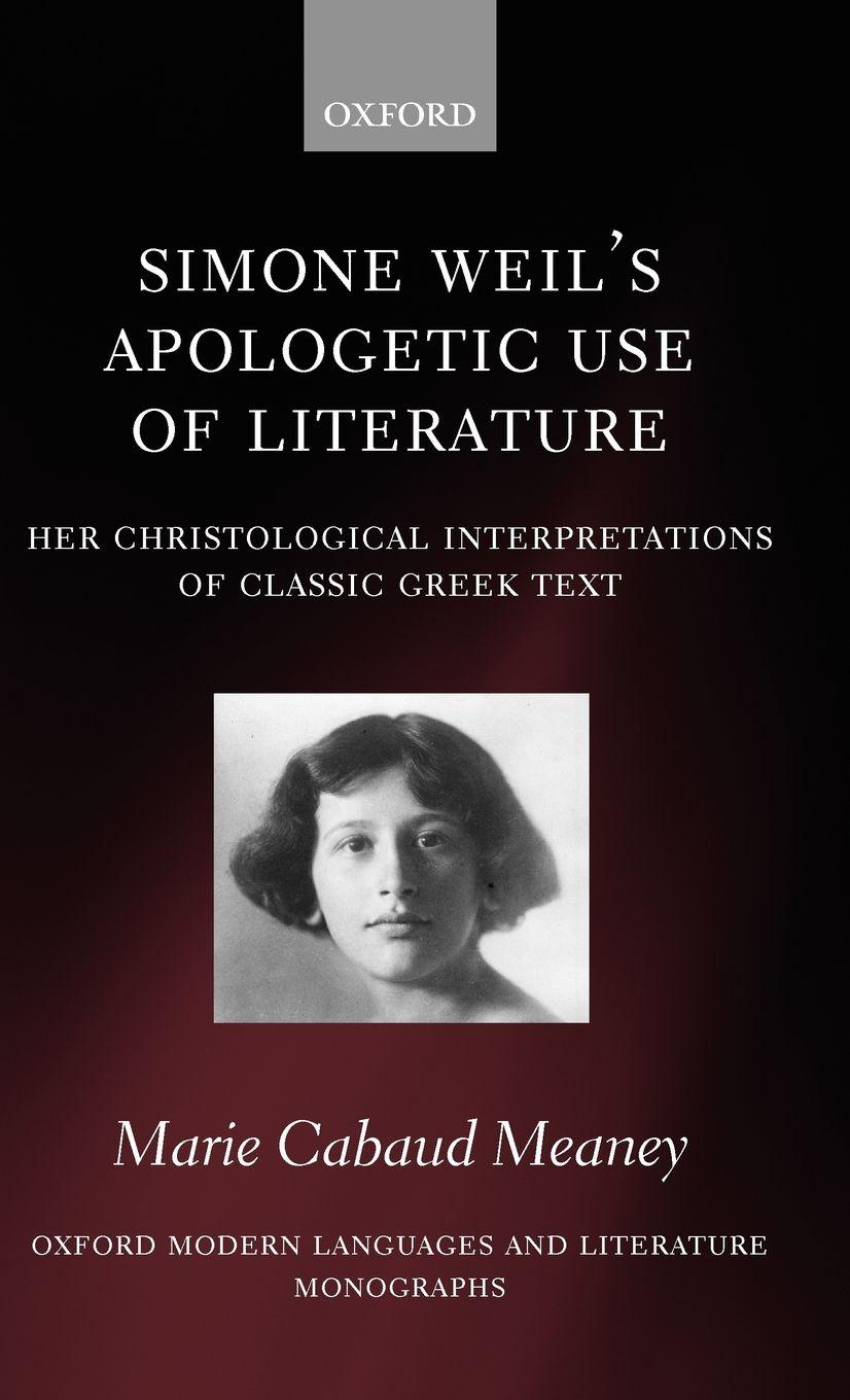Vorderes Coverbild Simone Weil's Apologetic Use of Literature