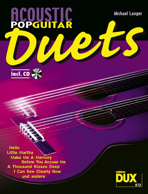 Vorderes Coverbild Acoustic Pop Guitar Duets