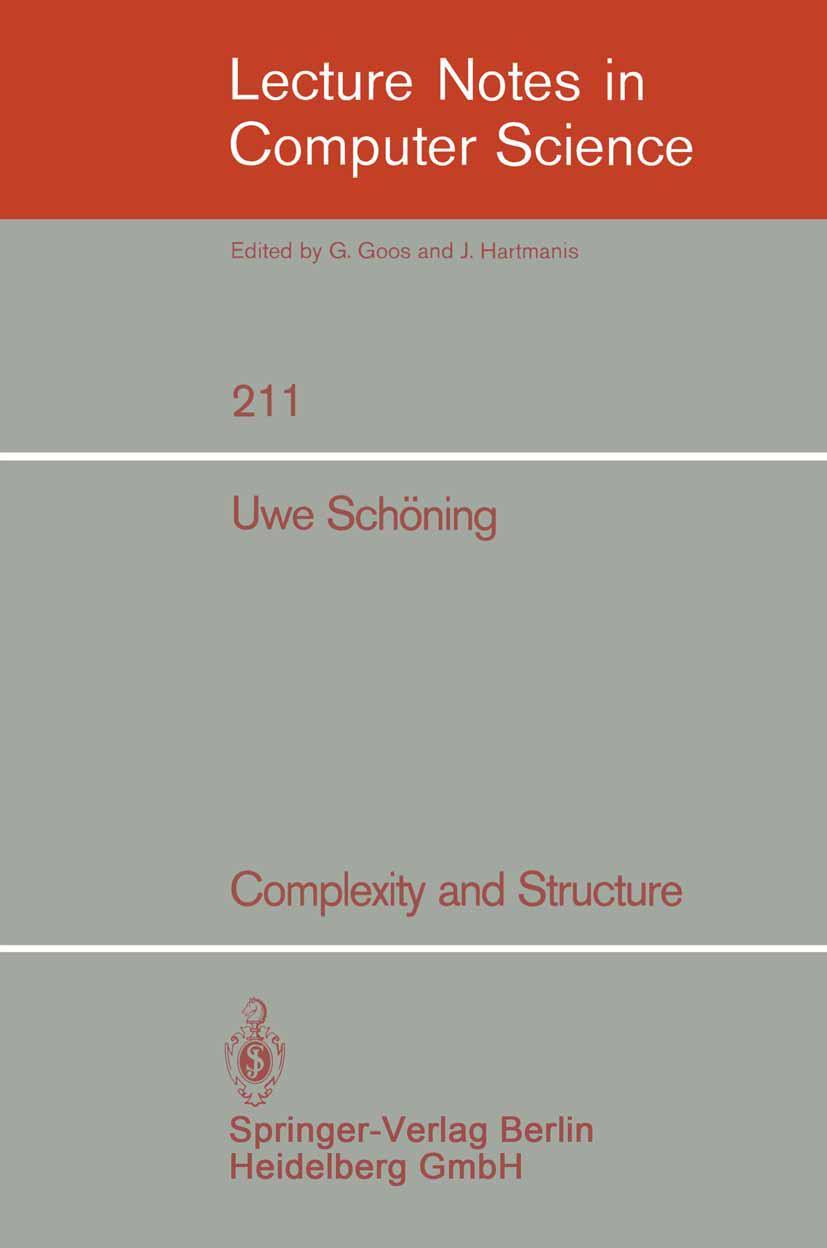 Vorderes Coverbild Complexity and Structure