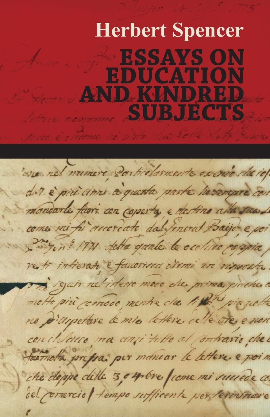 Vorderes Coverbild Essays on Education and Kindred Subjects
