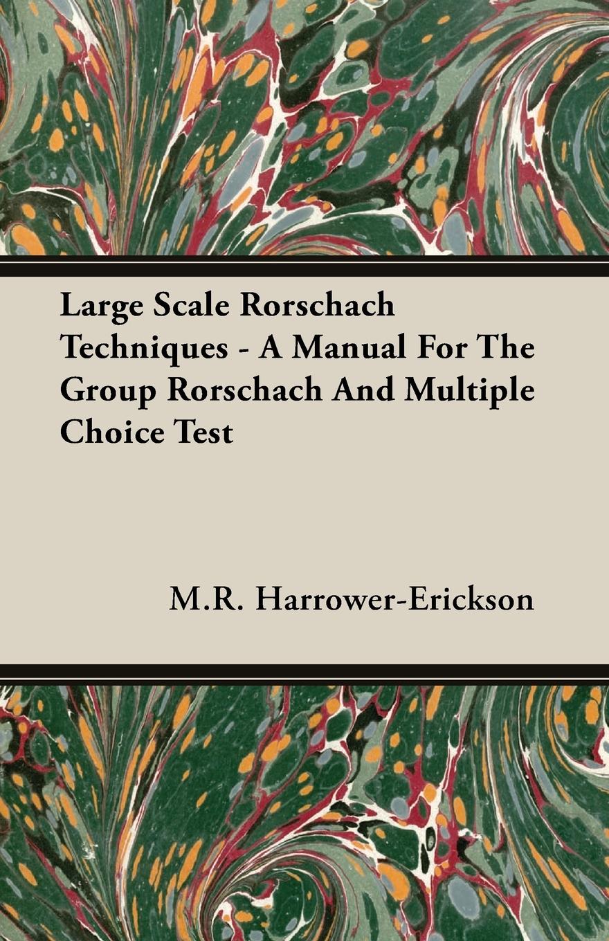 Vorderes Coverbild Large Scale Rorschach Techniques - A Manual For The Group Rorschach And Multiple Choice Test