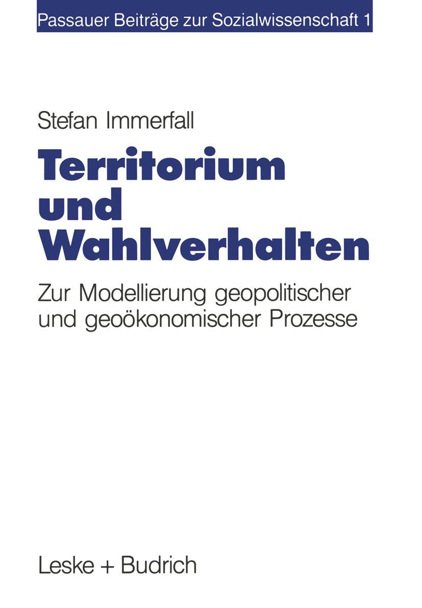 Vorderes Coverbild Territorium und Wahlverhalten