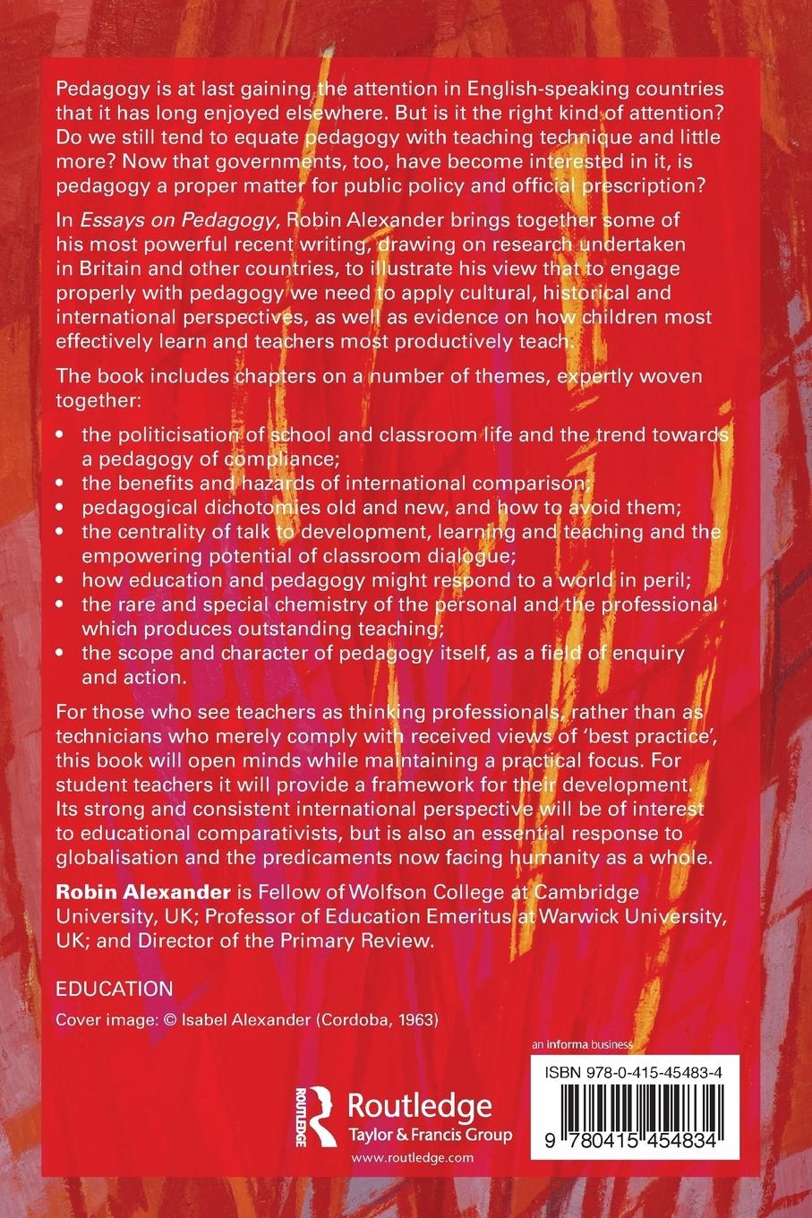 Rückseitencover Essays on Pedagogy