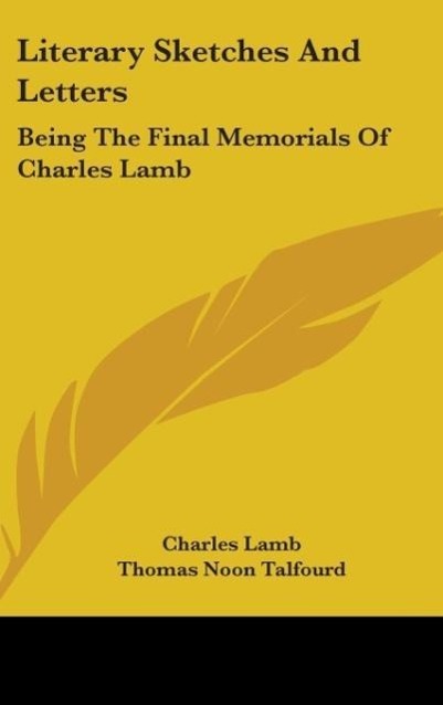 Vorderes Coverbild Literary Sketches And Letters