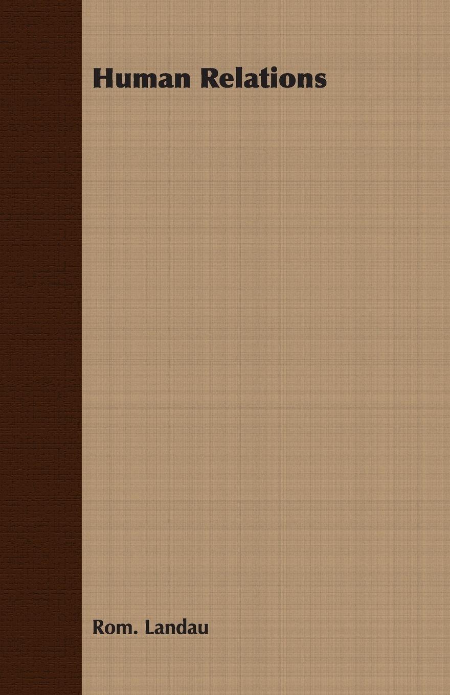 Vorderes Coverbild Human Relations