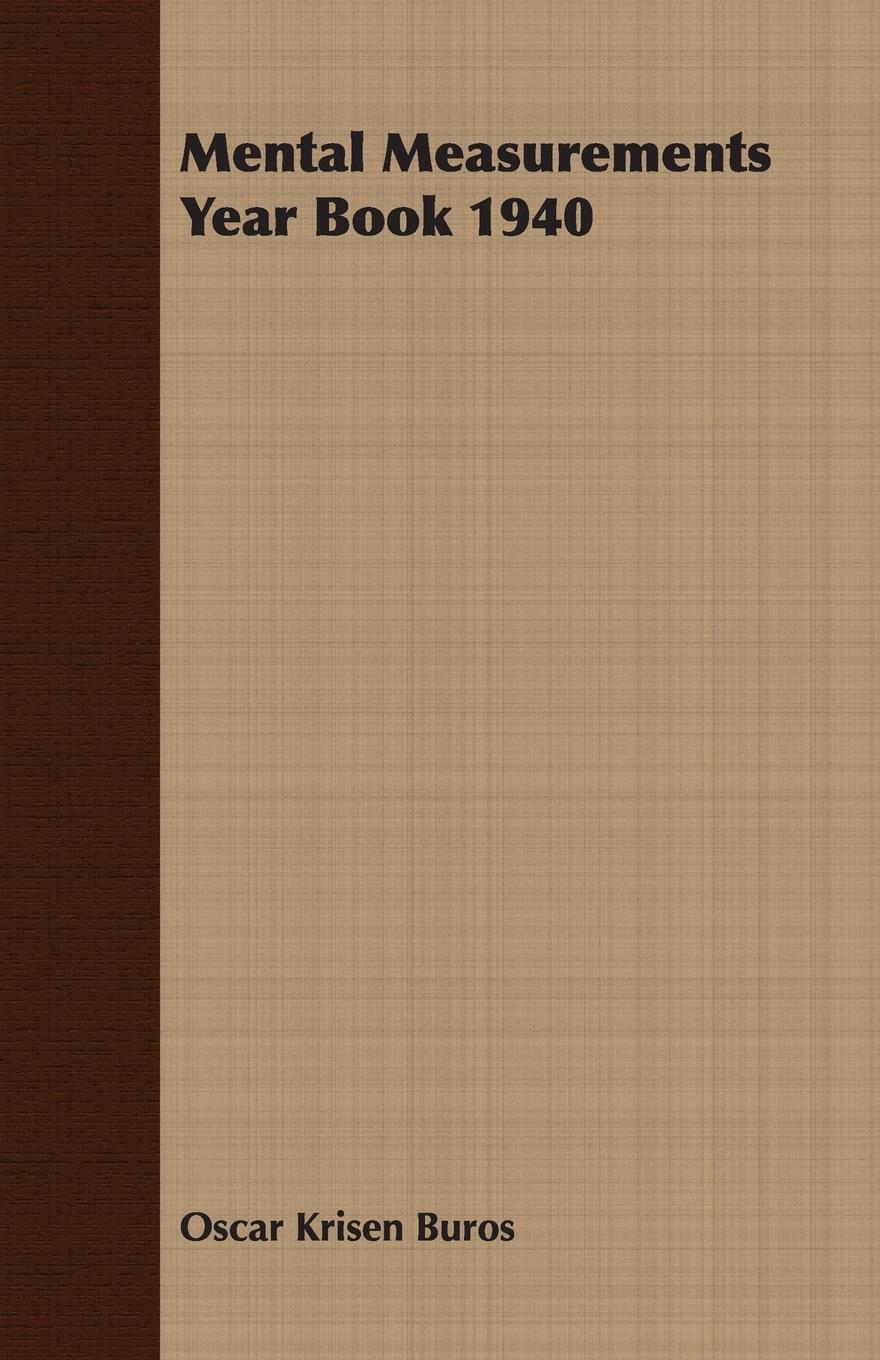 Vorderes Coverbild Mental Measurements Year Book 1940