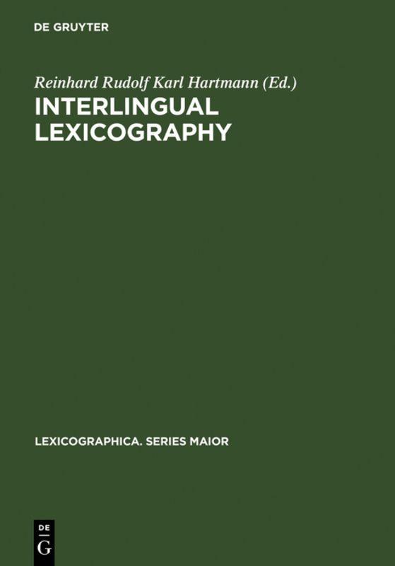 Vorderes Coverbild Interlingual Lexicography