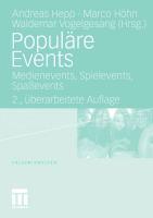 Vorderes Coverbild Populäre Events