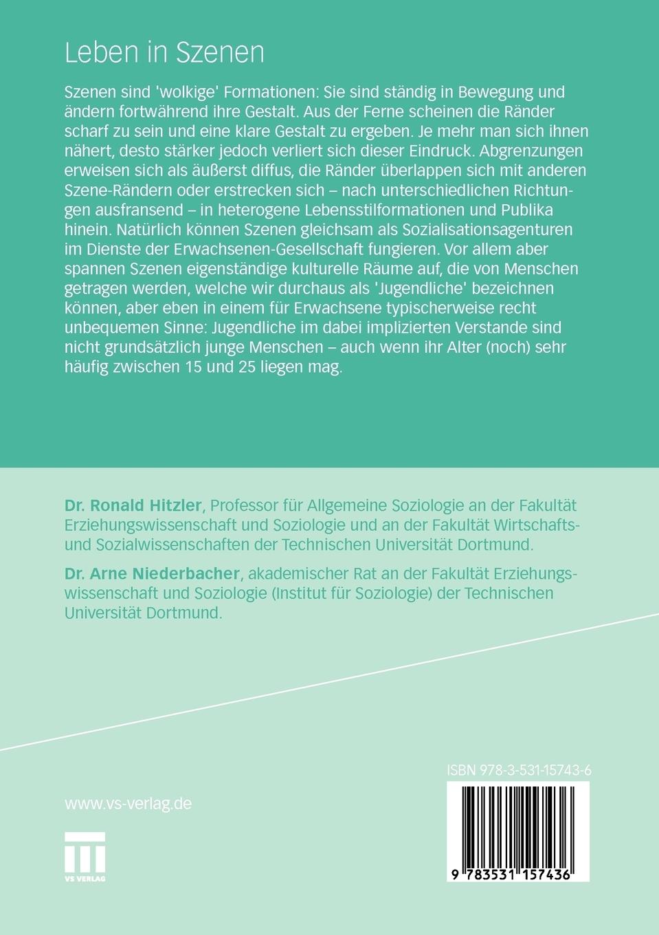 Rückseitencover Leben in Szenen