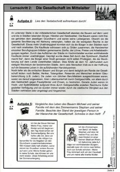 Beispielinhalt (Bild) Lernwerkstatt - Mit dem Fahrstuhl ins Mittelalter